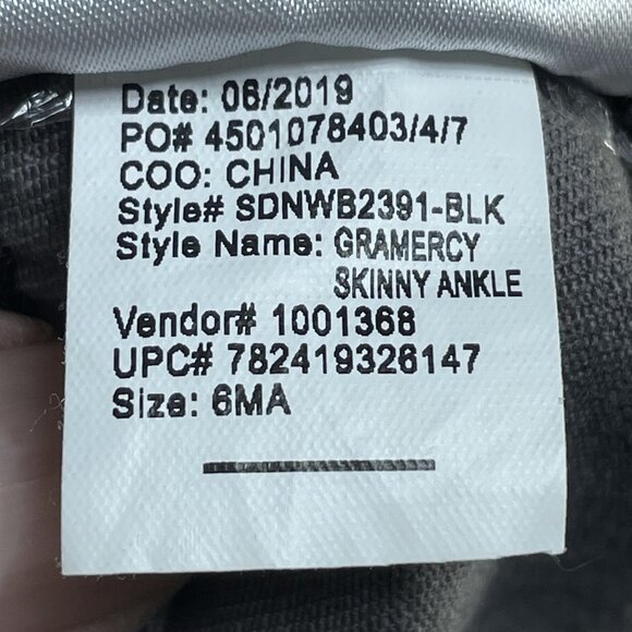 Nine West Jeans Womens 6 Brown Camo Floral Skinny Ankle Mid Rise Denim 28x28 - Picture 11 of 11